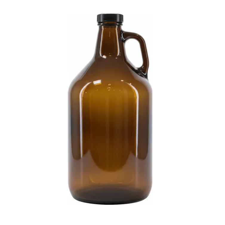 [TG64GQA] Amber Glass Growler Bottle 1890mL