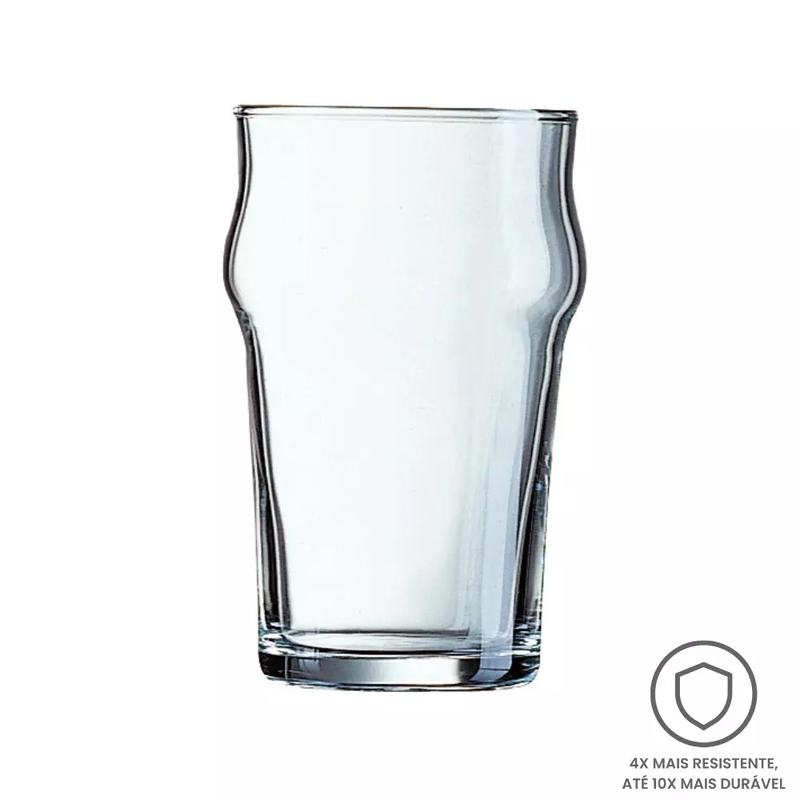 Arcoroc Nonic Beer Glass 340ml - Tempered