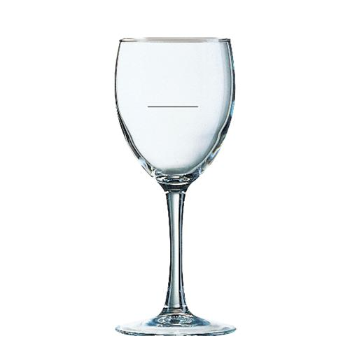 [H4058] Arcoroc Princesa Wine Glass 230ml W/Pour-Guide @150ml - Tempered