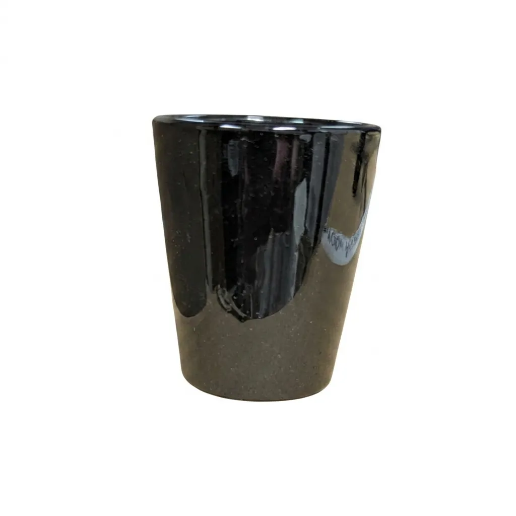 [SH50-BK] Black Glass Shot Glass 50ml