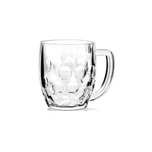 [1012] Sahm Praha Dimple Tankard Schooner 425mL
